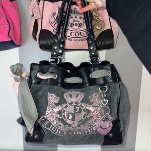 Rare Juicy Couture Grey and Pink Scottie Daydreamer 💗